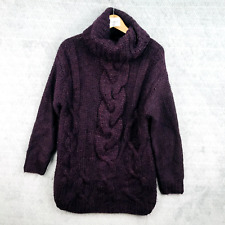 Pull violet femme M/L col