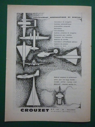1966 pub crouzet - crouzet, valence