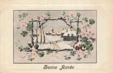 CP ILLUSTREE BONNE ANNEE CADRE