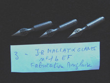 Lot 4 Plumes neuves anglaises n°12EF & 14EF de J-B MALLAT & GRANE