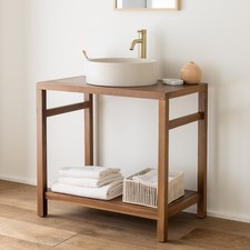 Meuble sous vasque en teck
