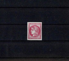 FRANCE YVERT 49  SCOTT 48 " CERES BORDEAUX ISSUE 80c ROSE " MH  VF SIGNED A100