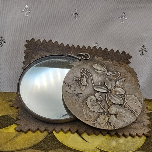 Ancien miroir poche - miroir, /