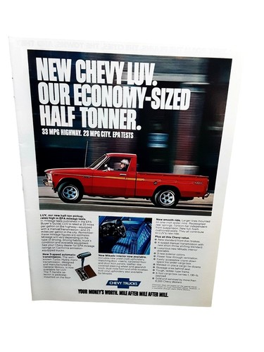 1976 chevy luv pickup - luv, ad