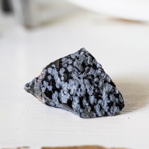 Obsidienne flocon neige ou - flocon,
