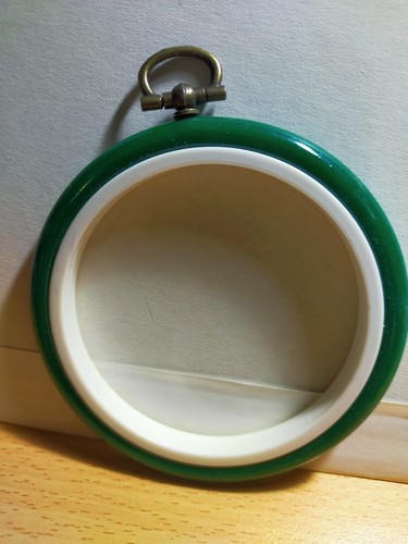 Cercle broder cadre vert - ou,