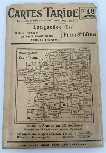 Ancienne carte taride - ancienne,
