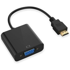 HDMI VGA ADAPTATEUR VIDEO CONVERTISSEUR 1080P HDMI MALE VERS VGA FEMELLE