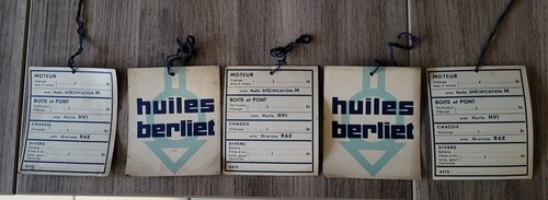 Berliet étiquette huile - ,
