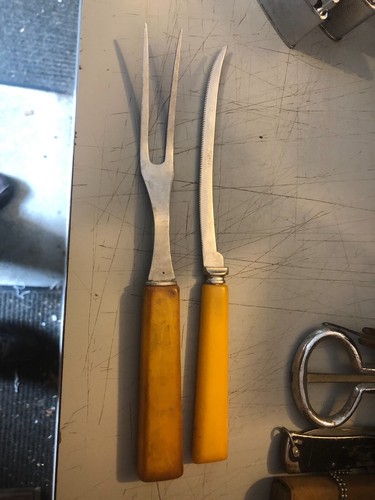 Vintage bakelite cutlery - bakelite,