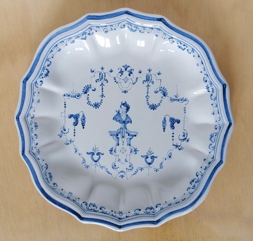 Assiette moustiers bleue la - assiette,