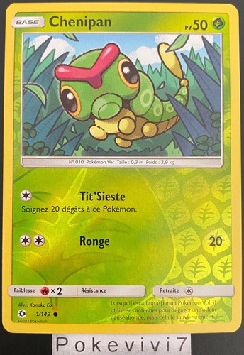 Carte pokemon chenipan 149 - carte, 1/149