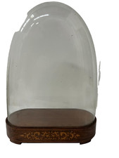 Globe de pendule de style Charles X en verre soufflé XIX siècle