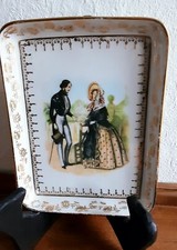 VIDE POCHE / COUPELLE - SCENE GALANTE - Emaux De  LIMOGES Porcelaine Véritable 