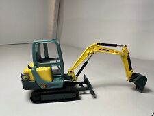 MINI EXCAVATRICE RARE JOAL 1:32 AMMANN-YANMAR B37 (JAUNE/VERT)