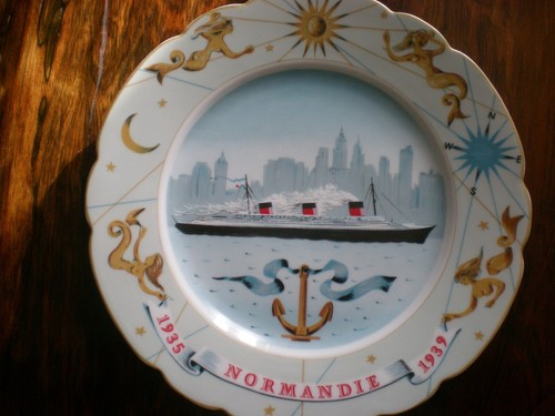 Paquebot normandie assiette - normandie, /assiette