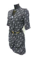 TB robe IKKS, noire imprimée