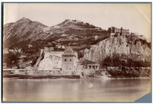 France, Grenoble, Vue sur Fort Rabot  Vintage albumen  print.  Tirage albuminé