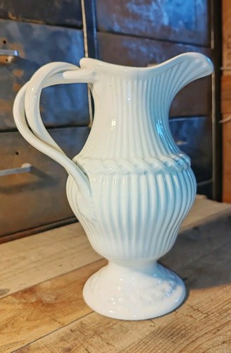 Pichet faïence blanche gien - blanche,