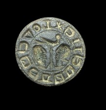 Matrice sceau médiévale gothique haute époque Amour oiseau