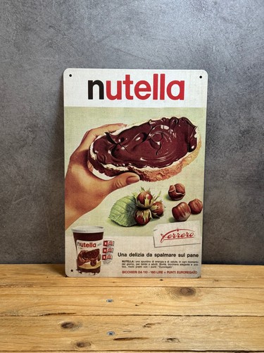 Plaque métal nutella - métal,