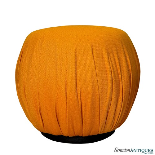 Mid century large orange tweed - mid-century,