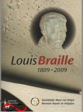 2 Euro Commémorative de Belgique 2009 BU - 200 Ans de la Naissance Louis Braille