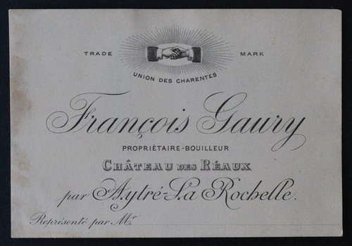 Carte visite chateau - de, des