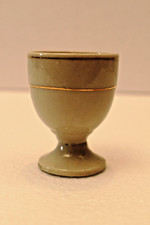 Ancien Chinois Céramique Œuf Tasse Sake Blanc Vernis Or Rabat Environ 19th C Old