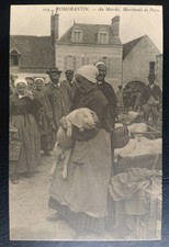 Carte postale Romorantin Au Marché Marchand De Porc N° 830 cécodi Réédition 