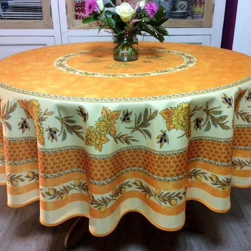 Nappe ronde 1m80 - , tournesol
