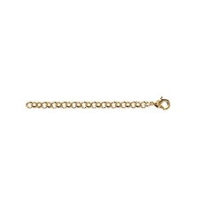 Apprêt extension chaînette Jaseron 8CM Plaqué or 18 Carats Bracelet/Collier