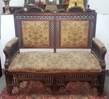 BANC STYLE ARABE SOFA. BOIS DE