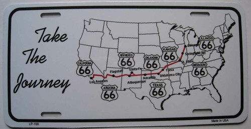 Plaque auto usa route - usa,