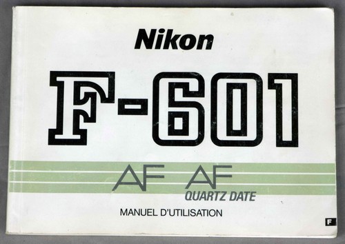 Nikon 601 manuel - nikon, f-601