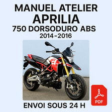 Manuel Atelier Aprilia 750 Dorsoduro ABS 2014-2016 Revue Technique Moto RMT CD P