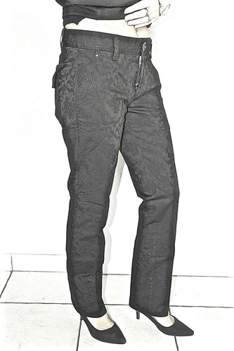 Pantalon noir déco - noir, relief