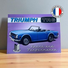 plaque métal Triumph TR6