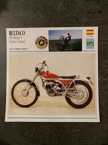 Carte fiche moto collection - moto,
