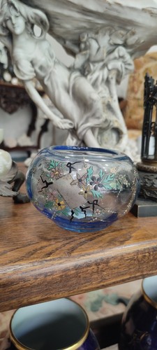 Coupe boule verre émaillé