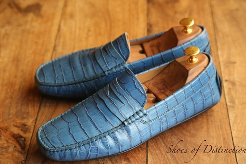 Mocassins cuir crocodile - de,