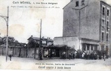 CPA 69 LYON CAFE MOREL 1 RUE ROUX SOIGNAT ANCIEN CHEMIN DES PINS JEUX DE BOULES