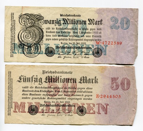 Lot billets allemands - lot,