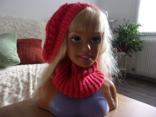 Ensemble bonnet genre béret - bonnet,