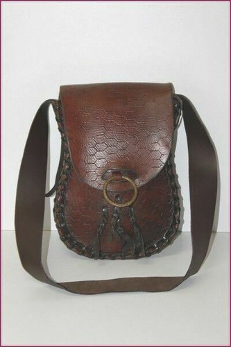Sac besace cuir - besace, en