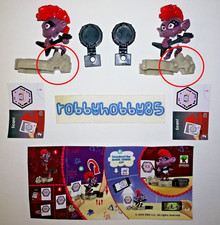 Coppia Varianti DV568 Queen Barb + 2 BPZ Kinder Surprise Italie 2019/2020 Trolls
