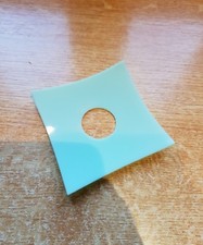 1 bobèche carrée vert clair