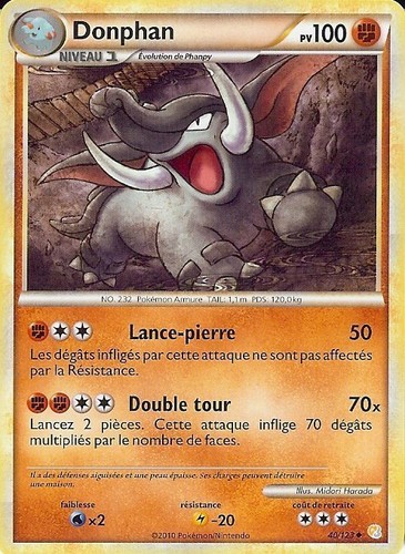 Carte pokemon donphan - pokemon, "
