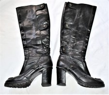 BOTTES CUIR NOIR de VERO CUOIO