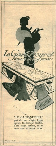 Publicité ancienne gant - publicité, le